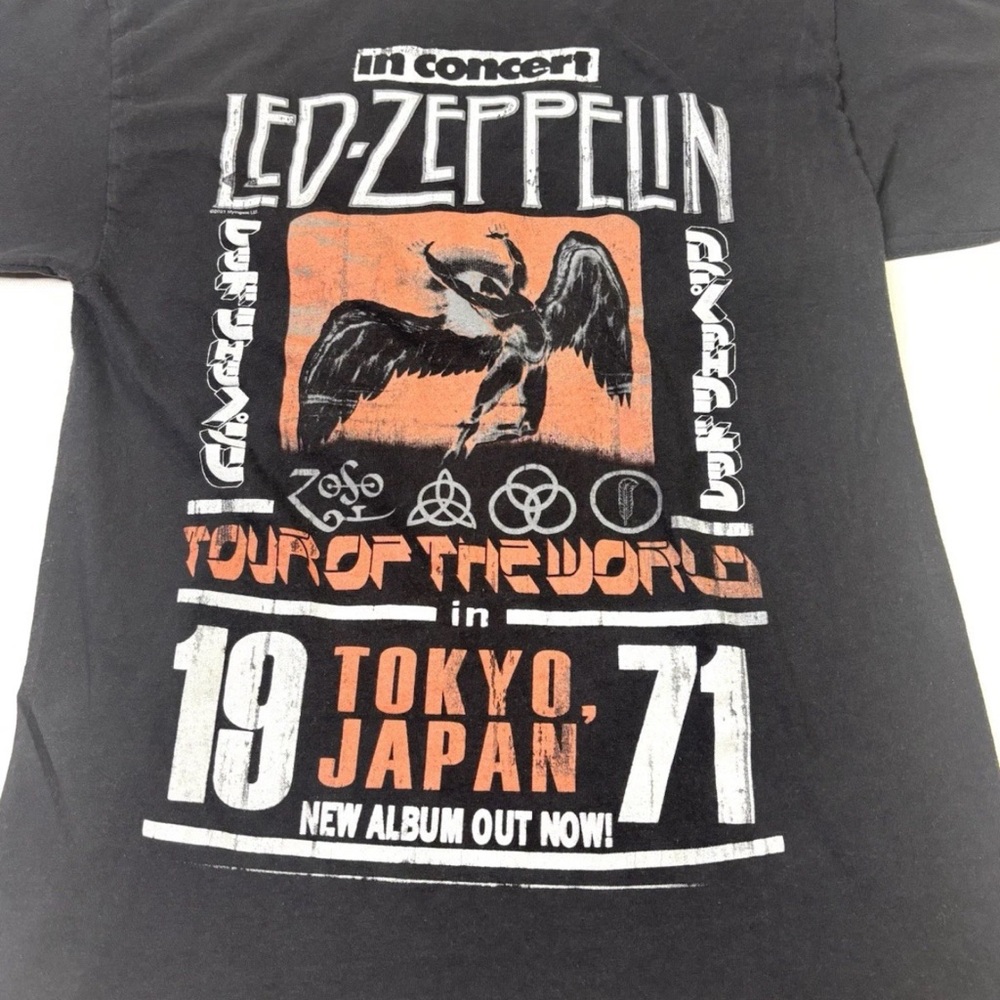 Led Zeppelin T-Shirt Men’s Small Concert Tokyo Japan Short Sleeve World Tour - Picture 9 of 9